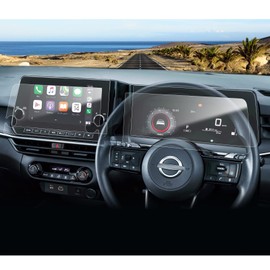 Coleya New Model Nissan Note Aura E13 2021.8~ Dedicated Car Navigation Protection Film + LCD Meter Protection Film 4-piece Set Nano Screen Protection Film High Sensitivity Friction Prevention Easy to