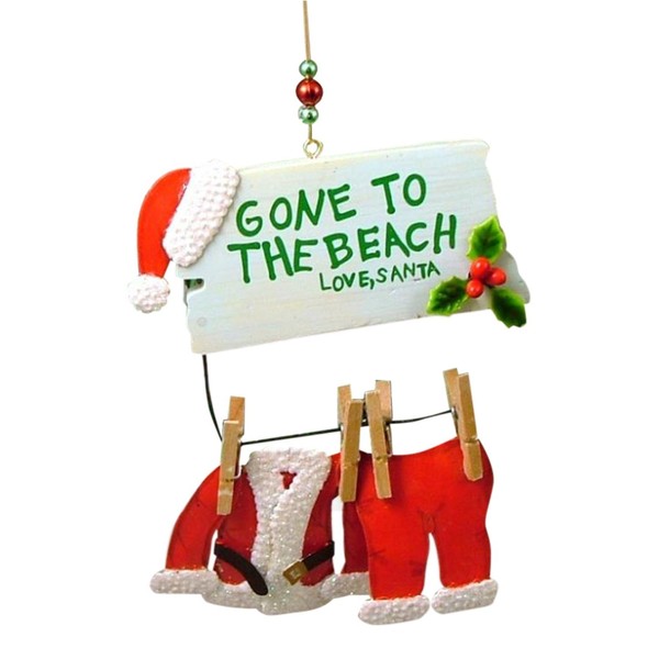 Cape Shore Santa Gone to The Beach Christmas Ornament (Regular)
