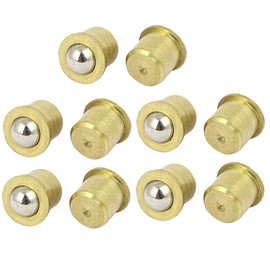 Sourcingmap Household Cabinet Door 8mm Dia Brass Ball Catches Latch Catcher 10pcs