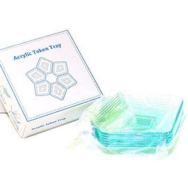 Acrylic Tone Trays Board Game Card Game Accessories 6 per Set