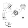 三栄 Faucet Shower Head Low Pressure for massa-zisyawa-heddo