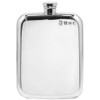English Pewter Company 6oz Traditional Plain Pewter Liquor Hip Flask