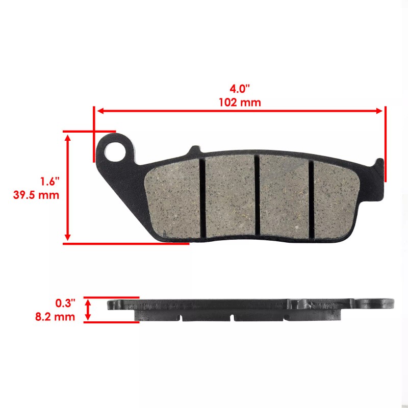 Caltric Front And Rear Brake Pads for Honda CB600F CB600F2