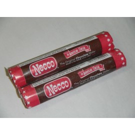 NECCO Chocolate Necco candy Wafers (ginger bread house roof shingles) olde tyme candie - x2 Chocolate Roll