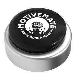 Think Positive Talking Push Button, Office Morale Booster for Staff Motivation Coworker Team Leadership Development, Desk Accessory, Inspirational Gift for Men & Women, Plays 12 Motivational Quotes