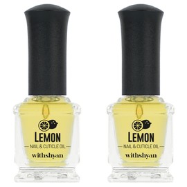 With Shan Lemon Treatment Nail & Cuticle Oil, 15ml, 2 pcs / 위드샨 레몬 트리트먼트 네일 앤 큐티클 오일, 15ml, 2개