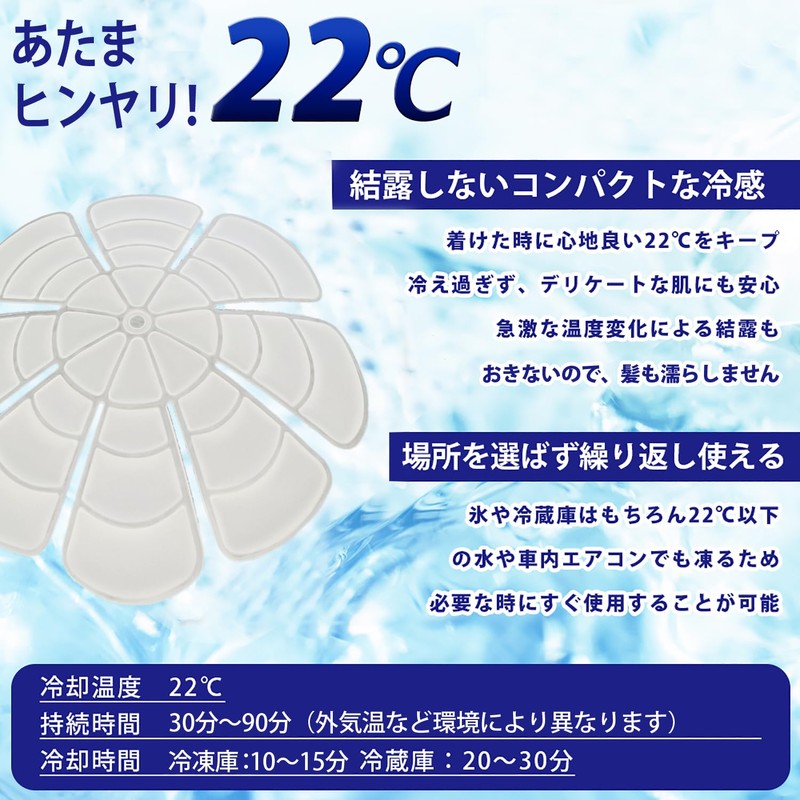 PRo° (Professional Domestic Genuine Products) Atama Hinyari Hat Set Ice