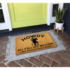 Funny Welcome Doormat Novelty Doormat Howdy All Y'all Are Welcome
