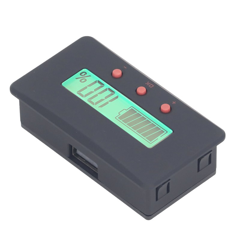 Battery Monitor Meter High Accuracy Voltmeter Ammeter Universal Battery Capacity
