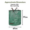 garden mile 272L Large Reusable Green Garden Waste Refuse Sack