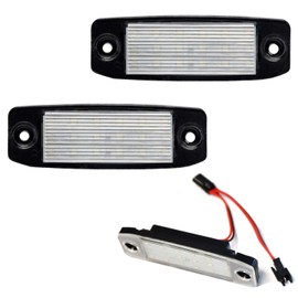 iJDMTOY OEM-Fit 3W Full LED License Plate Light Kit Compatible With Hyundai/Kia 2005-09 Tucson, 2006-11 Elantra, 2011-16 Sportage, 2011-2020 Sorento, Powered by 18-SMD Xenon White LED