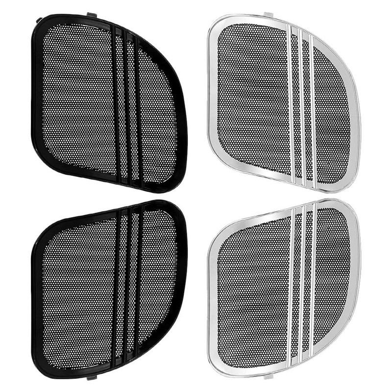 MACHSWON Motorcycle Tri-Line Speaker Grills, Front Fairing Speaker Cover, 2015-2022