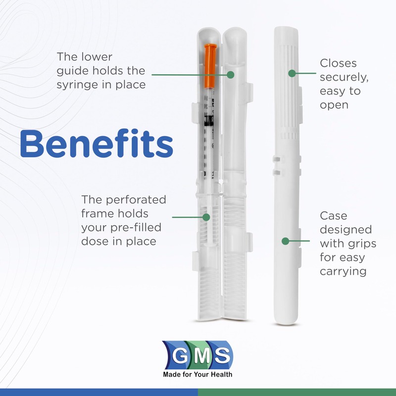 GMS 60 Unit Syringe Case - Holds New, Prefilled &