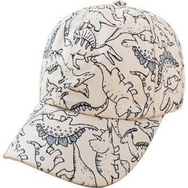 XYIYI Kids Baseball Cap Khaki Dinosaur Boys Sun Hat Cotton Spring Summer Trucker Hats Sport Visor Cap 2-8 Years