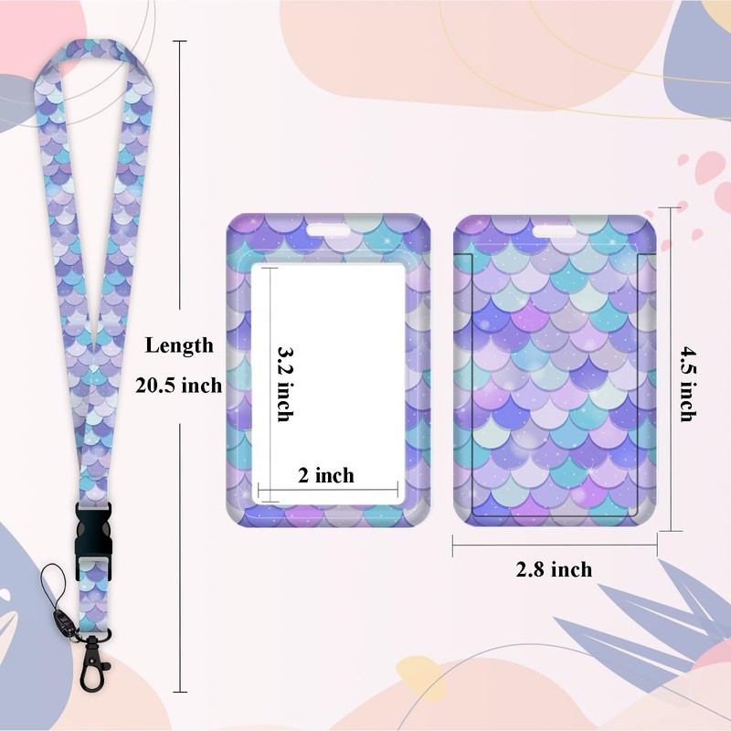 ID Badge Holder with Detachable Lanyard,Retractable Heavy Duty Badge Reel