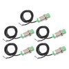 5Pcs Approach Sensor Inductive Proximity Switch NPN NO DC6‑36V 15mm