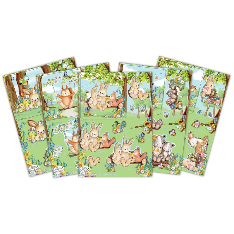 Bluebells and Buttercups - 3D Decoupage