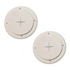 Generic 2 Pack Adjustable Round Ceiling Air Conditioner AC Vent
