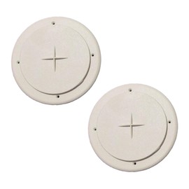Generic 2 Pack Adjustable Round Ceiling Air Conditioner AC Vent RV Motorhome White