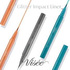 Visee Riche Glitter Impact Liner OR210 Topaz Orange, 0.013 fl oz (0.4 mL)