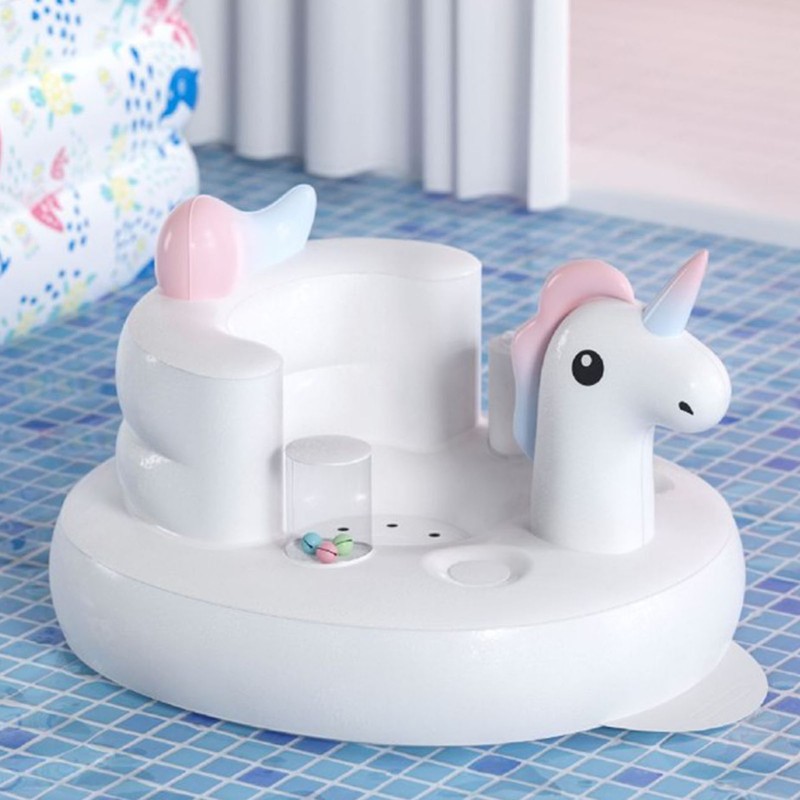 Baby Chair Inflatable Cute Animal Pattern Large Base PVC Soft