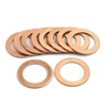 sourcing map Pack of 10 Rings for Car Copper Washer