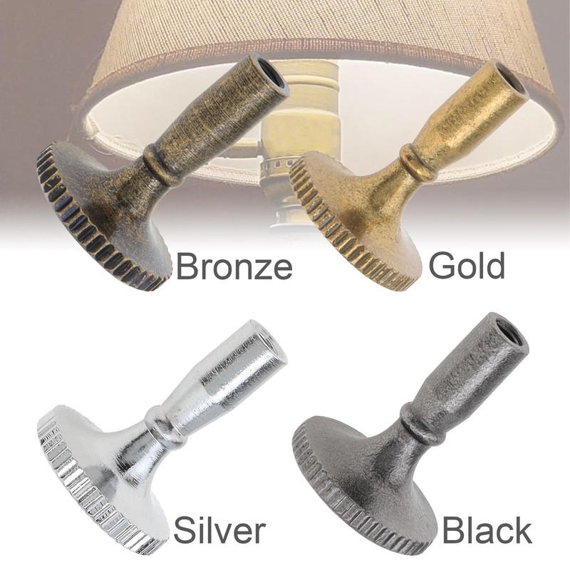 RTNLIT Lamp Switch Knob Replacement, Turn On/Off Socket Knobs Metal