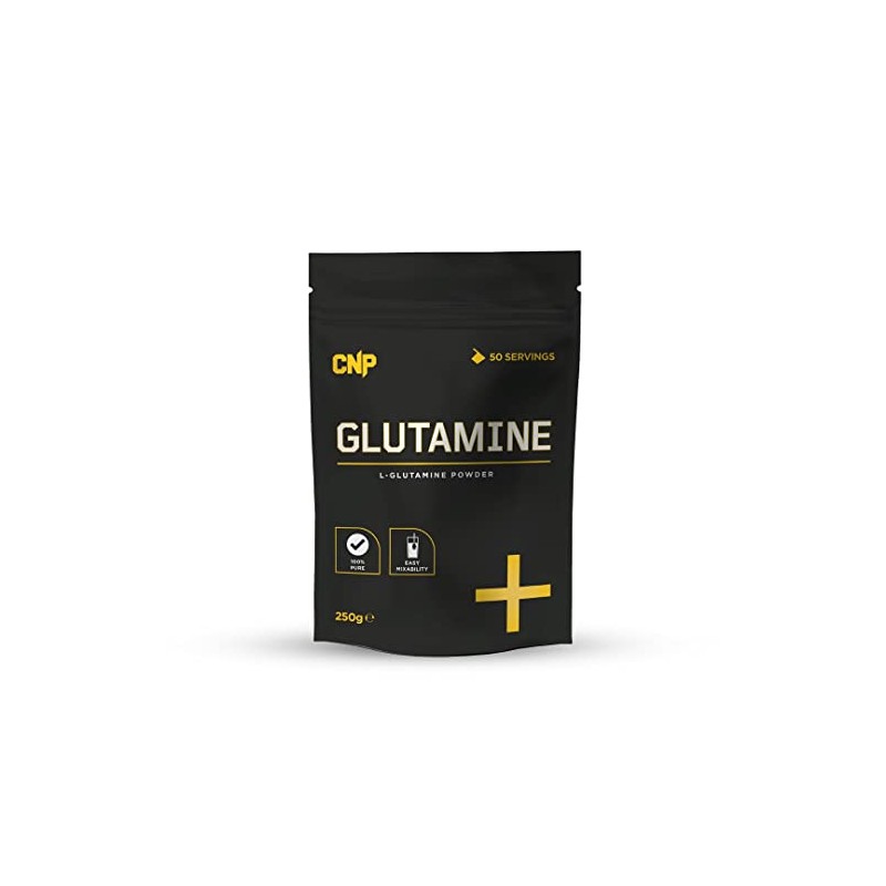 CNP Professional Glutamine, 100% Pure L-Glutamine Powder, 250g Pouch