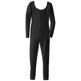 Capezio girls Girls' Team Basic Long Sleeve Unitard athletic leotards, Black, 4 5 US