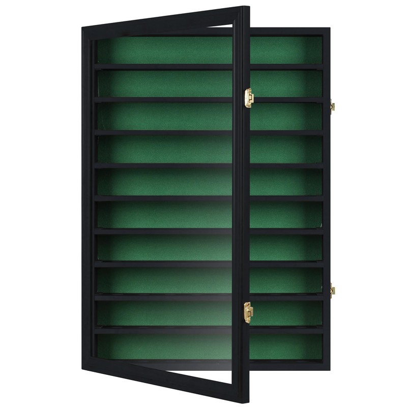 DisplayGifts 80 Golf Ball Display Case Cabinet Wall Rack Holder