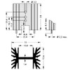 WITTKOWARE Electronic Heatsink for Print Mounting 35 x 12.6 x