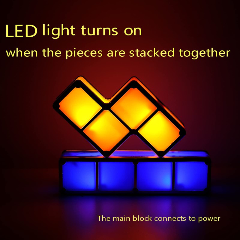 VEEKI Night Light for Kids, Stackable LED 7 Colors 3D