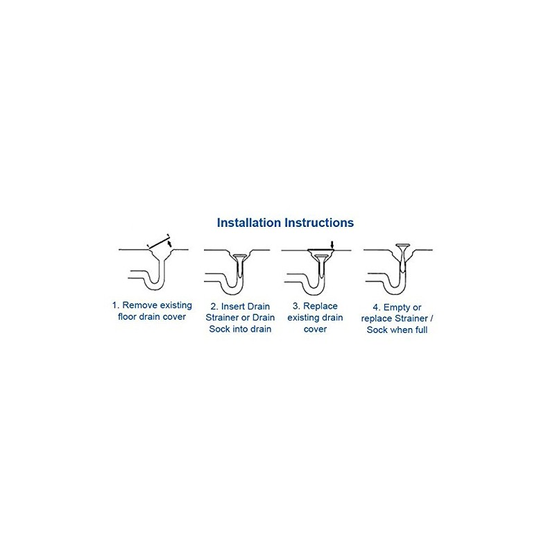 Disposable Floor Drain Strainers - 20 Pack (3")