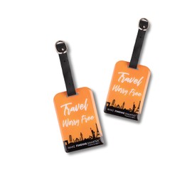 tag8 Travel Worry Free Luggage Tags with Airport Tracer Code, Bag Tags for Travel Suitcase Handbag | Perfect to Quickly Spot Luggage Suitcase | Stop Losing, Start Tagging - Pack 2