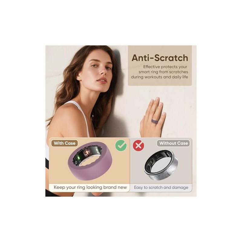 Ultra-Thin Silicone Ring Covers for Oura Ring - 15 Pack