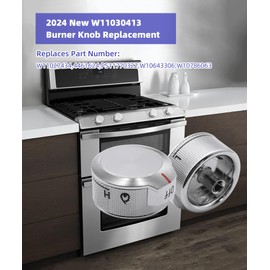 W11030413 Range Knob Replacement,Fits for Whirlpool KitchenAid Stove Knobs,Replaces W11027434,W10643306,W10786063,PS11770322, AP6038805-1 Year Warranty
