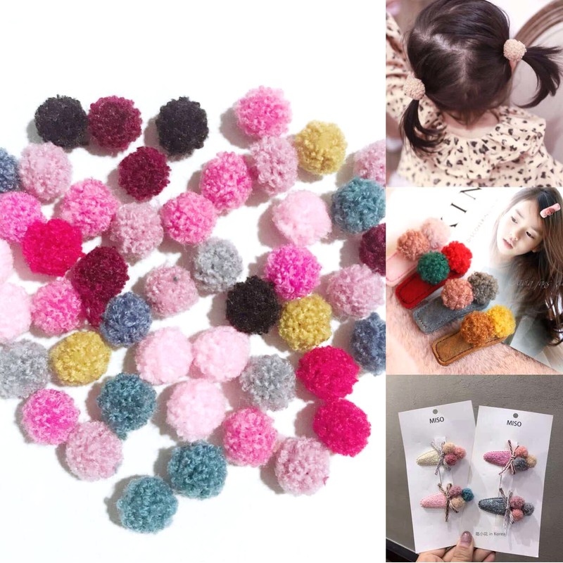 Pack of 120 15 mm Pompoms for Crafts, Colourful Pompoms