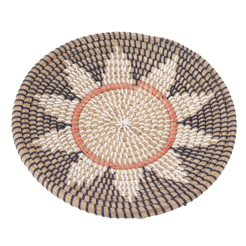 Round Grass Wall Ornaments 35cm Diameter Hand Knitting Hanging Woven