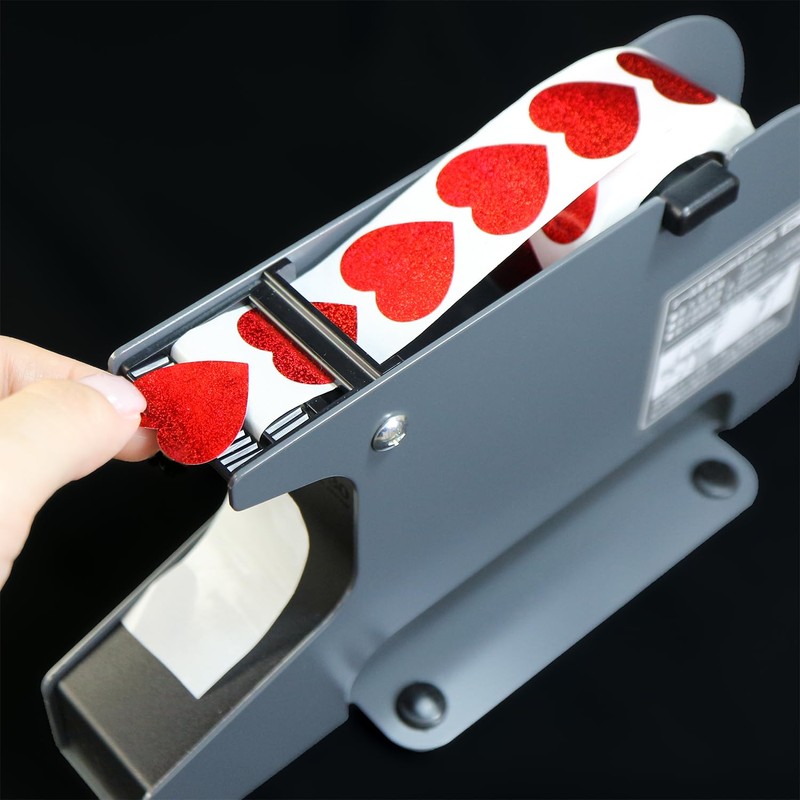 RLS-005 Heart Roll Stickers, Red, Heart Stickers, Gift Stickers, Wrapping,