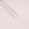 Inateannal Cubic Zirconia Tennis Bracelet Silver Rhinestone Bangle Bracelet Crystal