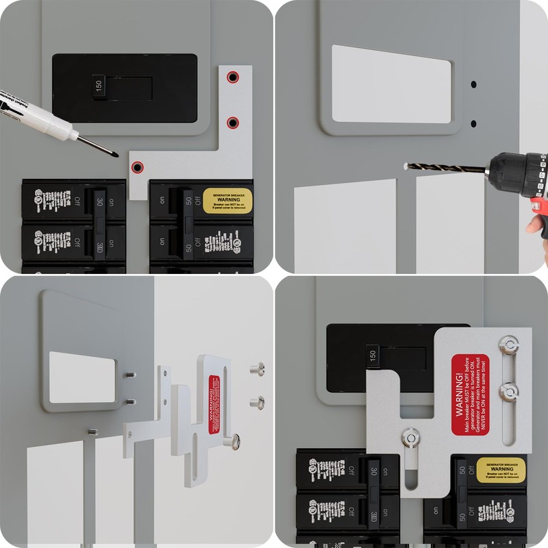 Generator Interlock Kit Compatible with Eaton Cutler Hammer BR Series