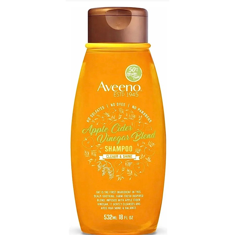 Aveeno Shampoo Apple Cider Vinegar Blend, Clarify & Shine, sin