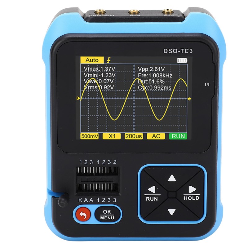 Handheld Portable Digital Oscilloscope Transistor Checker Tester Inductance Capacitance Resistance
