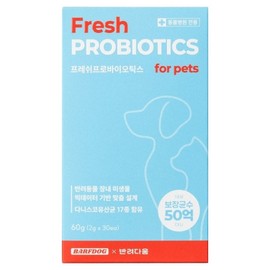 Barfdog Dog Fresh Probiotics Lactobacillus 30p, 60g, 1 piece, Intestinal Health Lactobacillus / 바프독 강아지 프레쉬 프로바이오틱스 유산균 30p, 60g, 1개, 장건강유산균