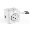 Allocacoc Extended USB 4xOutlets+2 USB Powercube with 1.5 Meter Cord,