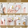 BKV Suction Cup Hooks for Glass Window,Removable Shower Hooks for
