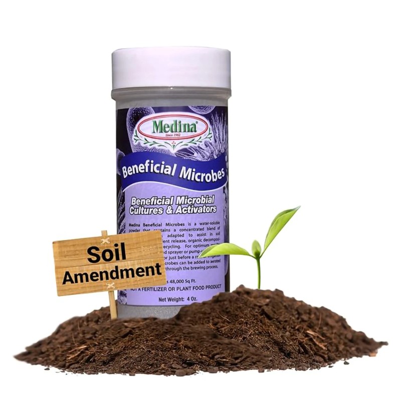 Medina Beneficial Microbes Soil Additive Aides Nutrient Uptake - 4