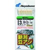 Hayabusa HS436-1-0.4 Push Sabiki Niigata Bean Horse White Skin 8 Hooks 1-0.4