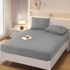 vveiiye Full Fitted Sheet with 2 Pillowcase Soft Microfiber Sheet