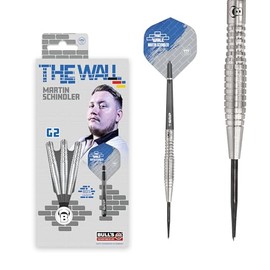 BULL'S Unisex - Adult Martin Schindler Dart, Silver, 25g